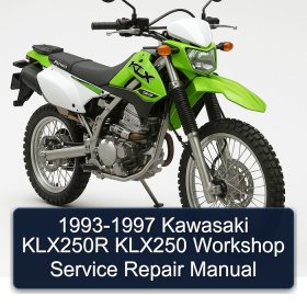 1993-1997 Kawasaki KLX250R KLX250 Workshop Service Repair Manual