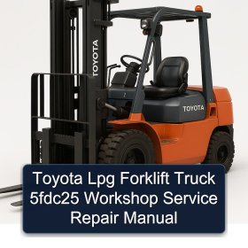 Toyota Lpg Forklift Truck 5fdc25 Workshop Service Repair Manual