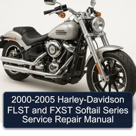 2000-2005 Harley-Davidson FLST and FXST Softail Series Service Repair Manual
