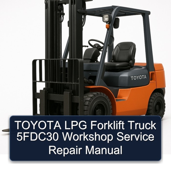 TOYOTA LPG Forklift Truck 5FDC30 Workshop Service Repair Manual
