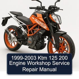 1999-2003 Ktm 125 200 Engine Workshop Service Repair Manual
