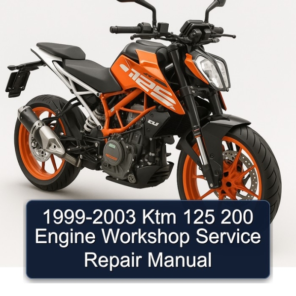 1999-2003 Ktm 125 200 Engine Workshop Service Repair Manual