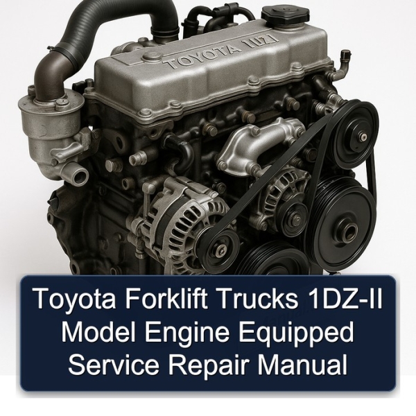 Toyota Forklift Trucks 1DZ-II Model Engine Equipped Service Repair Manual