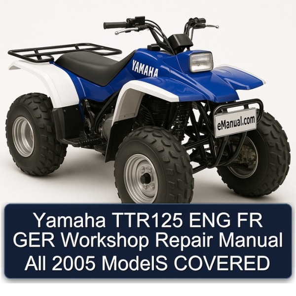 Yamaha TTR125 ENG FR GER Workshop Repair Manual All 2005 ModelS COVERED