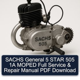SACHS General 5 STAR 505 1A MOPED Full Service & Repair Manual PDF Download