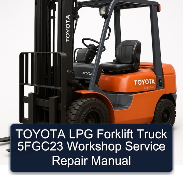 TOYOTA LPG Forklift Truck 5FGC23 Workshop Service Repair Manual