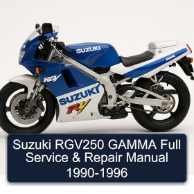 Suzuki RGV250 GAMMA Full Service & Repair Manual 1990-1996