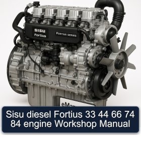 Sisu diesel Fortius 33 44 66 74 84 engine Workshop Manual