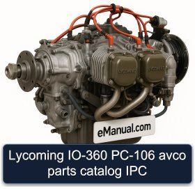 Lycoming IO-360 PC-106 avco parts catalog IPC