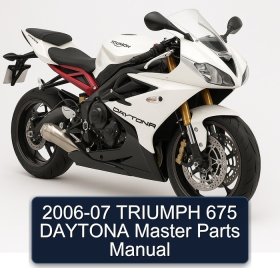 2006-07 TRIUMPH 675 DAYTONA Master Parts Manual