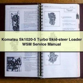 Komatsu Sk1020-5 Turbo Skid-steer Loader WSM Manual de servicio y reparación
