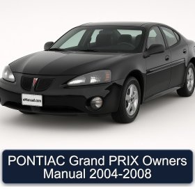 PONTIAC Grand PRIX Owners Manual 2004-2008