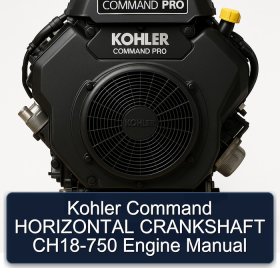 Kohler Command CH18-750 Motor - Kurbelwellen-Handbuch