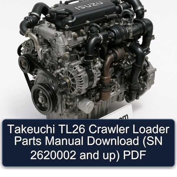 Takeuchi TL26 Crawler Loader Parts Manual Download (SN 2620002 and up) PDF