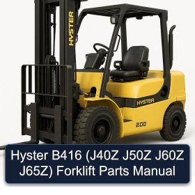 Hyster B416 (J40Z J50Z J60Z J65Z) Forklift Parts Manual