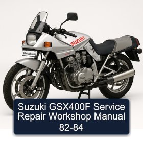 Suzuki GSX400F Service Repair Workshop Manual 82-84