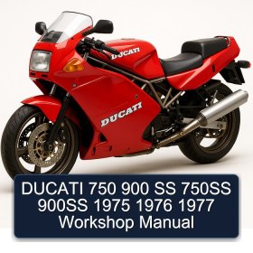 DUCATI 750 900 SS 750SS 900SS 1975 1976 1977 Workshop Manual