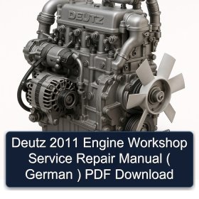 Deutz 2011 Engine Workshop Service Repair Manual ( German ) PDF Download