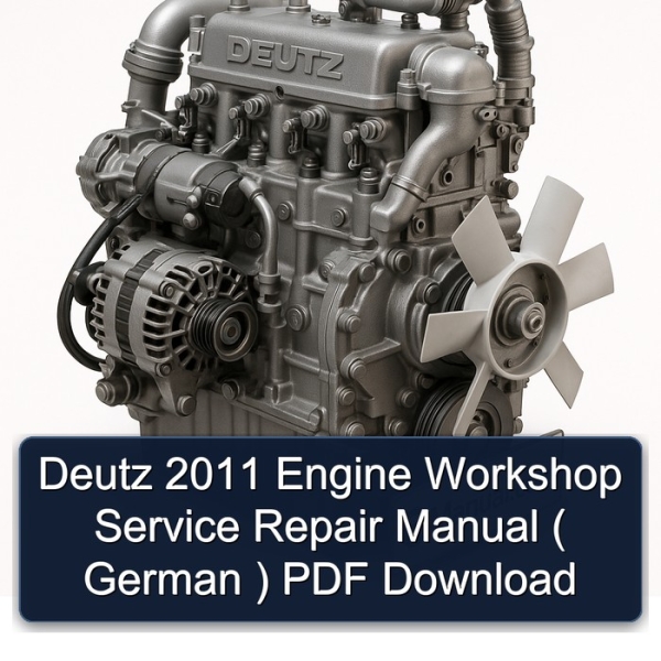 Deutz 2011 Engine Workshop Service Repair Manual ( German ) PDF Download