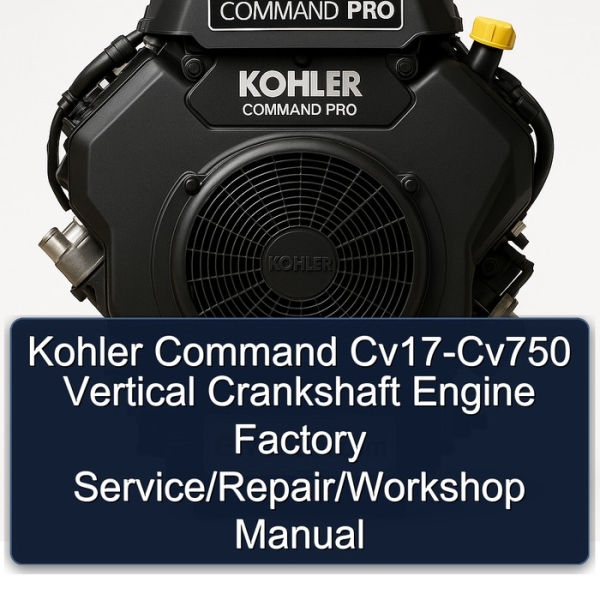 Kohler Command Cv17-Cv750 Vertical Crankshaft Engine Factory Service/Repair/Workshop Manual