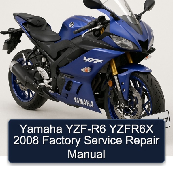 Yamaha YZF-R6 YZFR6X 2008 Factory Service Repair Manual
