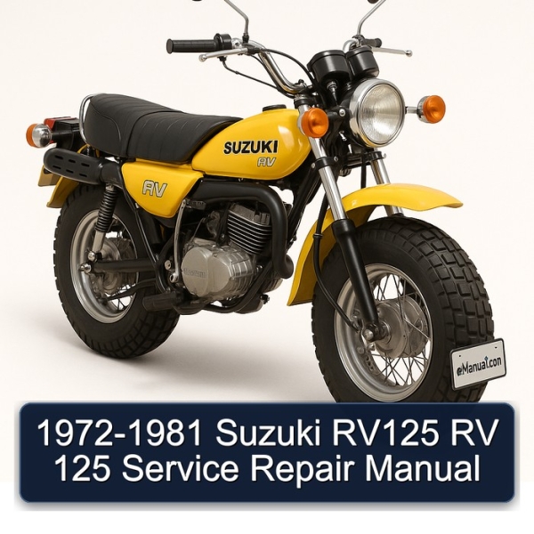 1972-1981 Suzuki RV125 RV 125 Service Repair Manual