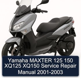 Yamaha MAXTER 125 150 XQ125 XQ150 Service Repair Manual 2001-2003