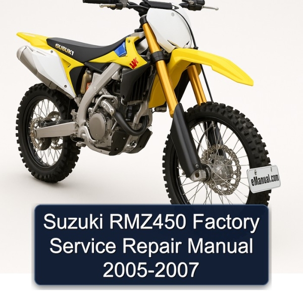 Suzuki RMZ450 Factory Service Repair Manual 2005-2007