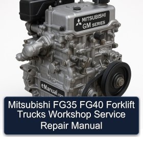 Mitsubishi FG35 FG40 Forklift Trucks Workshop Service Repair Manual