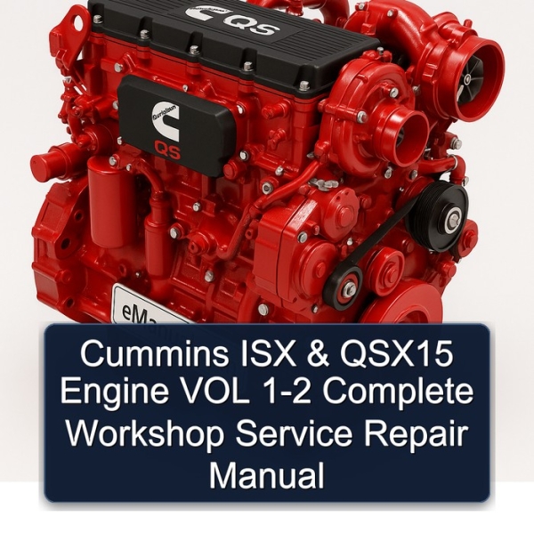 Cummins ISX & QSX15 Engine VOL 1-2 Complete Workshop Service Repair Manual