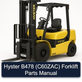 Hyster B478 (C60ZAC) Forklift Parts Manual