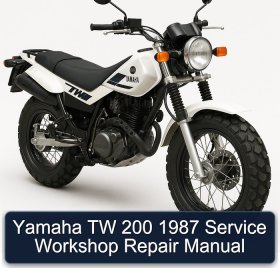 Yamaha TW 200 1987 Service Workshop Repair Manual