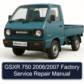 GSXR 750 2006/2007 Factory Service Repair Manual