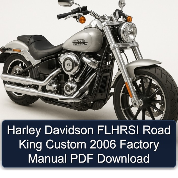 Harley Davidson FLHRSI Road King Custom 2006 Factory Manual PDF Download