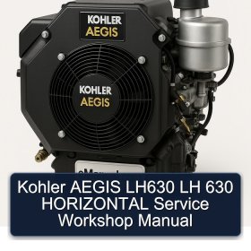 Kohler AEGIS LH630 LH 630 HORIZONTAL Service Workshop Manual