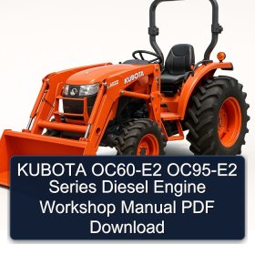 KUBOTA OC60-E2 OC95-E2 Series Diesel Engine Workshop Manual PDF Download