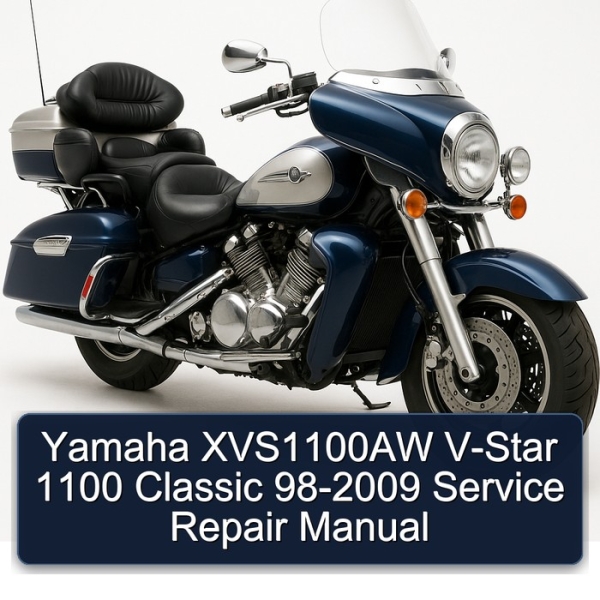 Yamaha XVS1100AW V-Star 1100 Classic 98-2009 Service Repair Manual