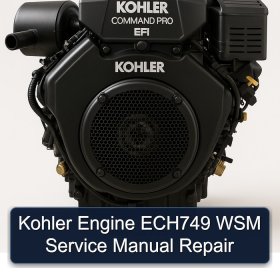 Kohler Engine ECH749 WSM Service Manual Repair