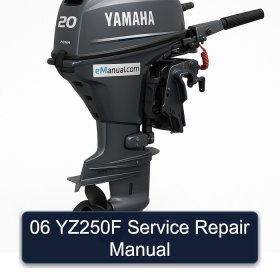 06 YZ250F Service Repair Manual