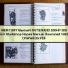 MERCURY Mariner OUTBOARD 200HP 200 EFI Workshop Repair Manual 1992 ONWARDS