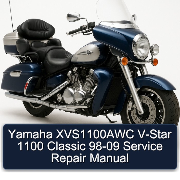 Yamaha XVS1100AWC V-Star 1100 Classic 98-09 Service Repair Manual