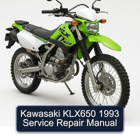 Kawasaki KLX650 1993 Service Repair Manual