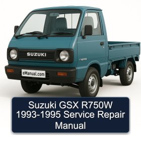 Suzuki GSX R750W 1993-1995 Service Repair Manual