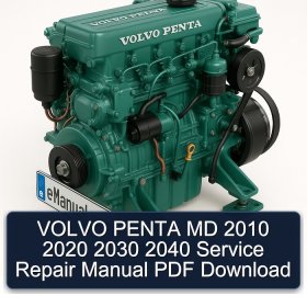 VOLVO PENTA MD 2010 2020 2030 2040 Service Repair Manual PDF Download