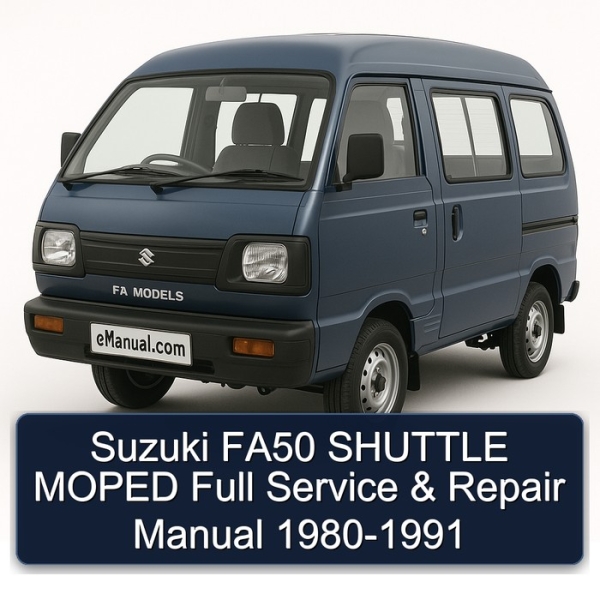 Suzuki FA50 SHUTTLE MOPED Full Service & Repair Manual 1980-1991