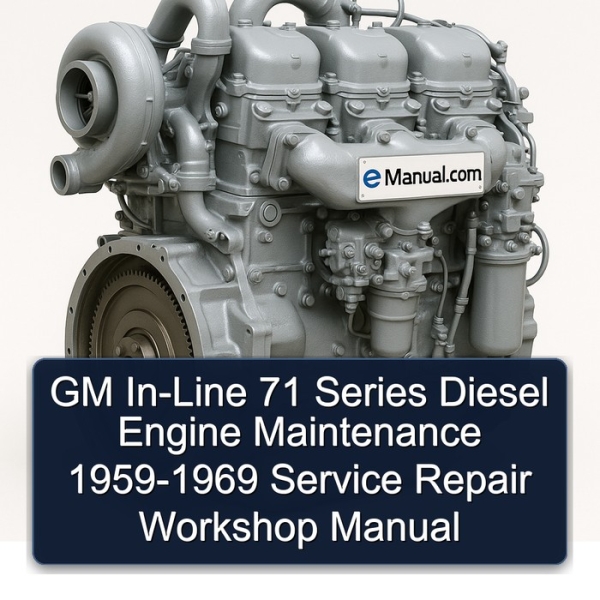 GM In-Line 71 Series Diesel Engine Maintenance 1959-1969 Service Repair Workshop Manual
