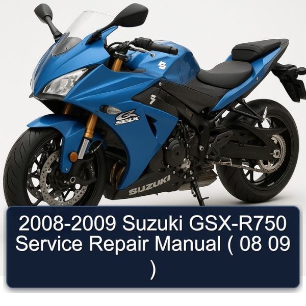 2008-2009 Suzuki GSX-R750 Service Repair Manual ( 08 09 )
