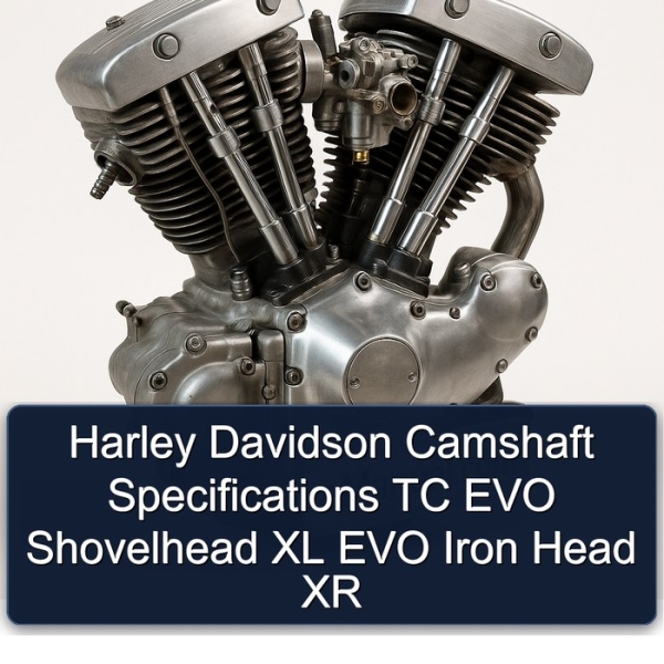 Harley Davidson Camshaft Specifications TC EVO Shovelhead XL EVO Iron Head XR