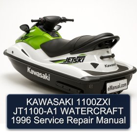 KAWASAKI 1100ZXI JT1100-A1 WATERCRAFT 1996 Service Repair Manual