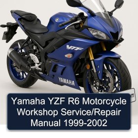 Yamaha YZF R6 Motorcycle Workshop Service/Repair Manual 1999-2002